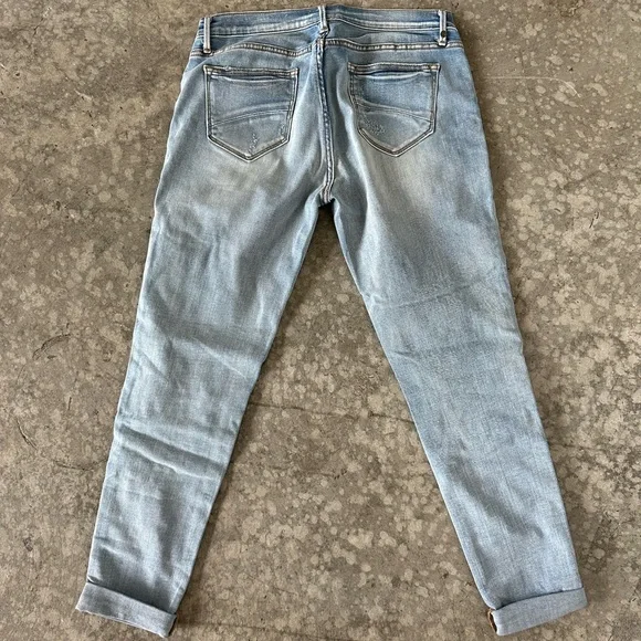 DRIFTWOOD Light Blue Skinny Jeans with Embellishments - Picture 2 of 6